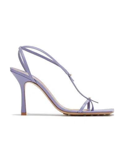 Bottega Veneta Stretch Square-toe Sandals In Purple