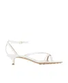 Bottega Veneta Stretch Strappy High-heeled Sandals In White