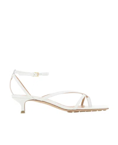 Bottega Veneta Stretch Strappy High-heeled Sandals In White