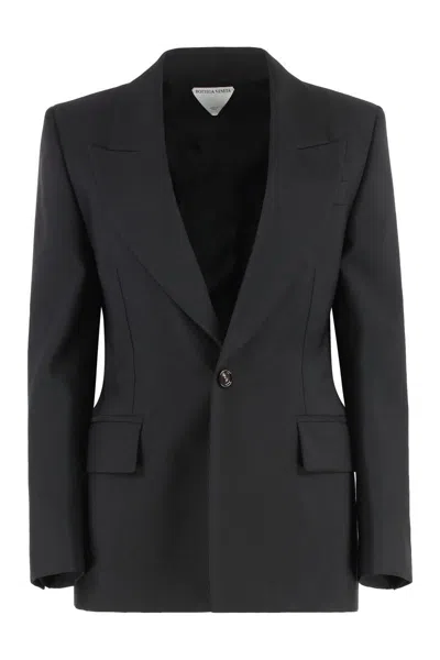 BOTTEGA VENETA BOTTEGA VENETA STRETCH WOOL BLAZER