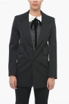 Bottega Veneta Stretch Wool Blazer With Curved Sleeves