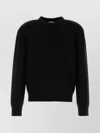 Bottega Veneta Maglione In Misto Lana Stretch Nera Uomo In Black