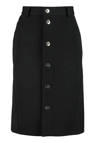 Bottega Veneta Stretch Wool Skirt