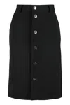 BOTTEGA VENETA BOTTEGA VENETA STRETCH WOOL SKIRT