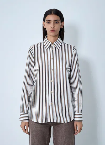 BOTTEGA VENETA STRIPE BUTTON-DOWN SHIRT