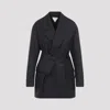 Bottega Veneta Black Sartorial Double-breasted Jacket With Tonal Buttons In Wool Man In Black Blue