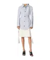 Bottega Veneta Light Structured Cotton Stripe Jacket In White