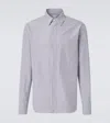 Bottega Veneta Men Camicia Con Logo In Gray