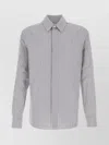 Bottega Veneta Men Camicia Con Logo In Gray