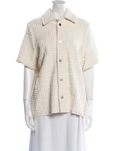 Pre-owned Bottega Veneta Striped Jacket In Neutral