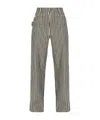 Bottega Veneta Striped Pattern Jeans In Black