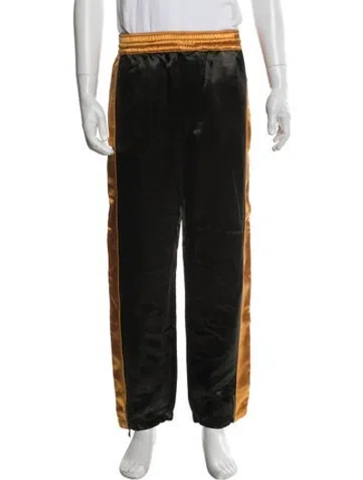 Pre-owned Bottega Veneta Striped Joggers In Black
