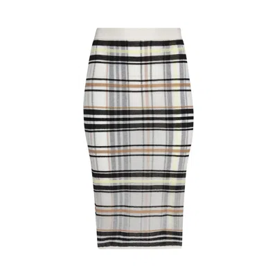 Pre-owned Bottega Veneta Striped Layered Skirt 'dove/yellow/nude' | Multi-color | Women's Size S