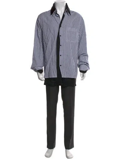 Pre-owned Bottega Veneta Striped Long Sleeve Shirt In Multi