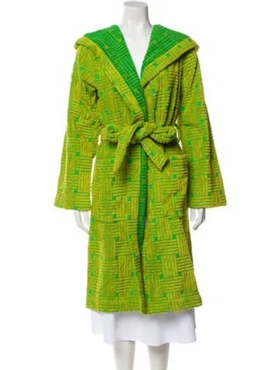 Pre-owned Bottega Veneta Striped Robe W/ Tags In Green