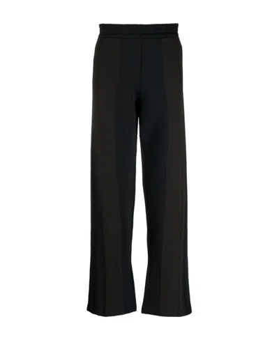 Bottega Veneta Striped Straight-leg Trousers In Black