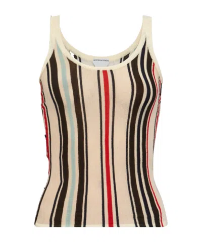 BOTTEGA VENETA BOTTEGA VENETA STRIPED PATTERN TOP