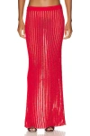 Bottega Veneta Stripes Long Skirt In Vernis