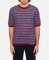 Bottega Veneta Striped Pattern Crewneck T-shirt In Multicolor