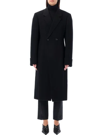 Bottega Veneta Structured Cotton Jacket For Women In Black For Fw23