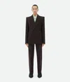 Bottega Veneta Bottega  Veneta Structured Cotton Melange Jacket In Brown