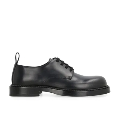 Bottega Veneta Strut Lace Up Shoes Men In Black
