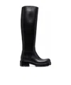 Bottega Veneta Strut Round-toe Boots In Black