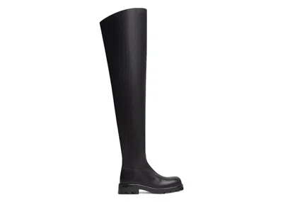 Pre-owned Bottega Veneta Strut Thigh High Boots (women's) Sneakers In Black