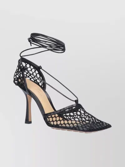 BOTTEGA VENETA STYLISH OPEN MESH POINTED TOE PUMPS
