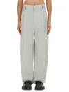 Bottega Veneta Light Wool Silk Mouline Blazer Pants In Gray