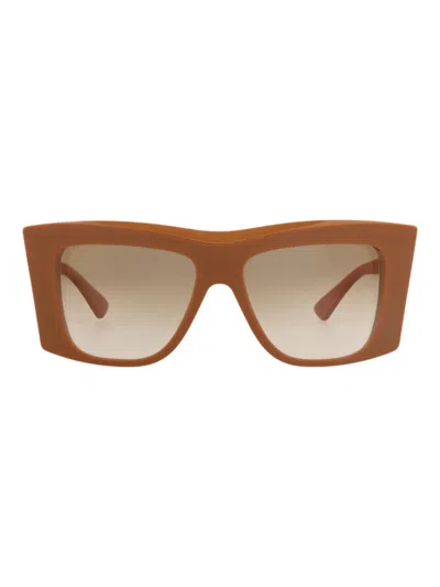 Bottega Veneta Stylish Square-rectangle Women's Sunglasses In Brown