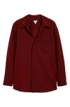 Bottega Veneta Long-sleeved Shirt In 6516 Red/grey Melange