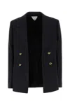Bottega Veneta Subtle Stripe Wool Knot Jacket