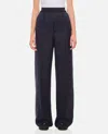 Bottega Veneta Pleated Wide-leg Trousers In Black