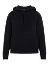 Bottega Veneta Cashmere Hooded Sweatshirt In Black