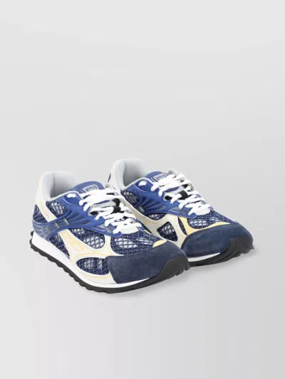 BOTTEGA VENETA SUEDE AND MESH ORBIT SNEAKERS