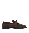 Bottega Veneta Suede Astaire Loafers In Brown