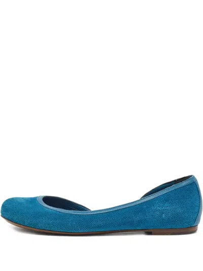 Pre-owned Bottega Veneta Suede Ballet Flats