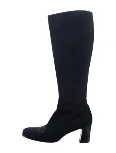 Pre-owned Bottega Veneta Suede Boots In Black