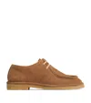 Bottega Veneta Suede Daddy Derby Shoes In Brown