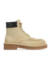 Bottega Veneta Beige Haddock Lace-up Ankle Boots In Brown