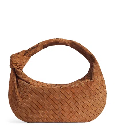 BOTTEGA VENETA SUEDE JODIE TOP-HANDLE BAG