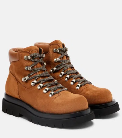 BOTTEGA VENETA SUEDE LACE-UP BOOTS