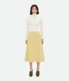 Bottega Veneta Zippered Skirt In Buff