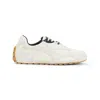 Bottega Veneta Sea Salt Suede And Nylon Orbit Flash Sneakers In Multi