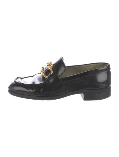 Pre-owned Bottega Veneta Suede Loafers In Black