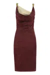 Bottega Veneta Fluid Suede Sleeveless Knee-length Dress