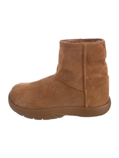 Pre-owned Bottega Veneta Suede Snow Boots In Brown