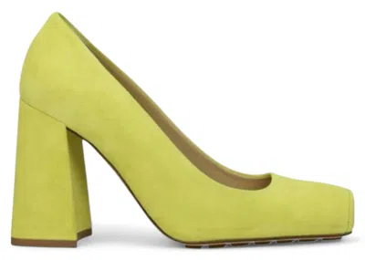 Pre-owned Bottega Veneta Suede Tower Pumps (women's) Sneakers In Green