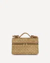 Bottega Veneta Suede Vanity Case Shoulder Bag In Neutral